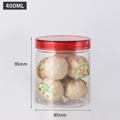 スライムとスパイスのための蓋付きの透明な丸いプラスチック容器 (2oz-8oz)