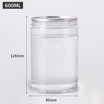 スライムとスパイスのための蓋付きの透明な丸いプラスチック容器 (2oz-8oz)
