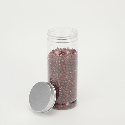 カスタマイズ可能な透明プラスチック空き食品缶 2oz-8oz 蓋付き
