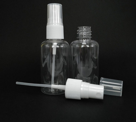 30ml オンス PET プラスチックの空き 再充填可能 透明な霧スプレー ボトル 黒白のキャップ
