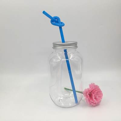 双壁透明プラスチック製のミルクティーボトル