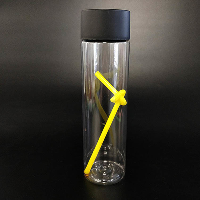 ハンドル付きの現代的な透明プラスチックリーク防止ミルクティーボトル