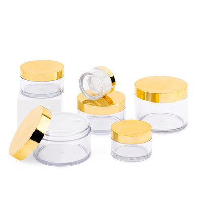 10ml-150ml 透明なプラスチックの丸いクリームボトル 圧力感受性ガスケット