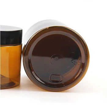 2oz 4oz 6oz 8oz 12oz 16oz 透明な広口プラスチック容器 アルミ蓋付き