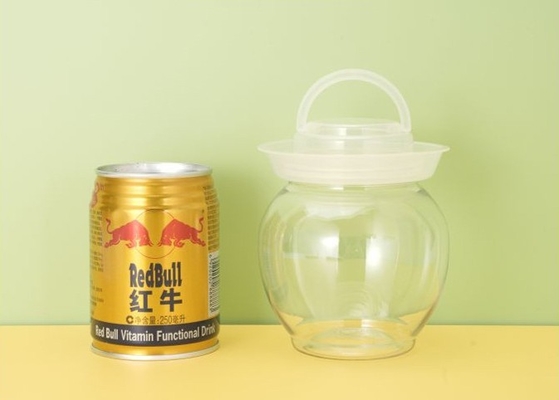 120mlから500mlまでの透明またはカスタムカラーで現代正方形および丸いミルクティー飲料ボトル
