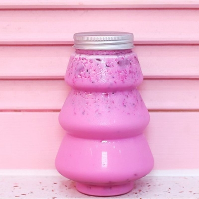 8オンス 12オンス 16オンス 丸いジュース プラスチックボトル 飲み物用のパッケージ 螺旋蓋付き 新しい空きペットボトル