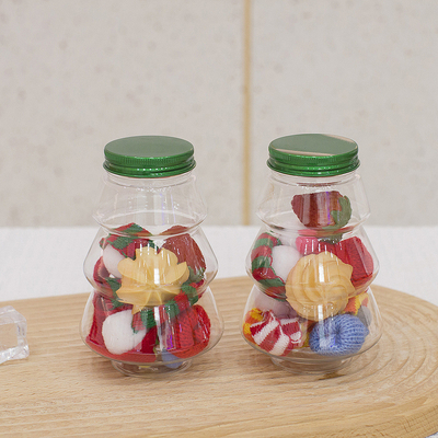 8オンス 12オンス 16オンス 丸いジュース プラスチックボトル 飲み物用のパッケージ 螺旋蓋付き 新しい空きペットボトル