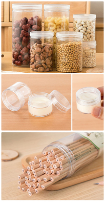 透明なプラスチック容器 / 圧力感受性シール付きプラスチック容器
