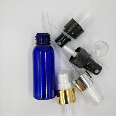 透明な丸い滑らかなPETプラスチックスプレーボトル