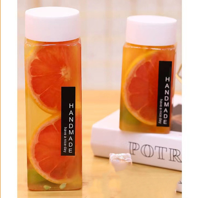 水晶クリア 500ml BPAフリー 隔離されたプラスチック製のミルクティーボトル