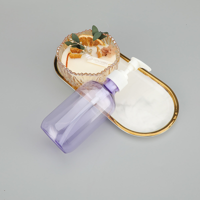 24mm カリバー 丸いPETポンプボトル スクリーンプリント/ピンクのホットスタンプ