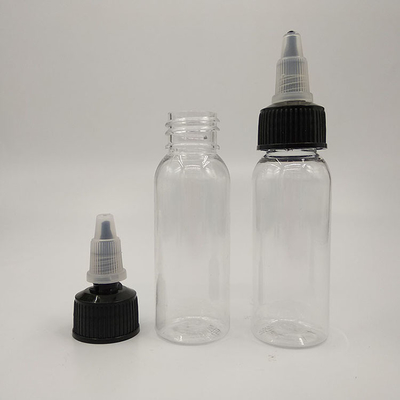 適用器付きのプラスチックスクリュートップ液体ボトル
