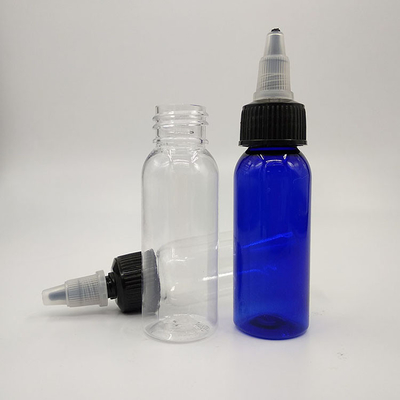 透明なプラスチックスクリュートップボトルとスクリューネック仕上げ