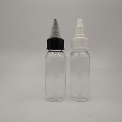 透明なプラスチックスクリュートップボトルとスクリューネック仕上げ