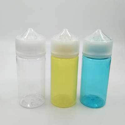 パーソナライズド 透明 丸型 PET E 液体ボトル 子供用 スクリップキャップ 30ml 容量