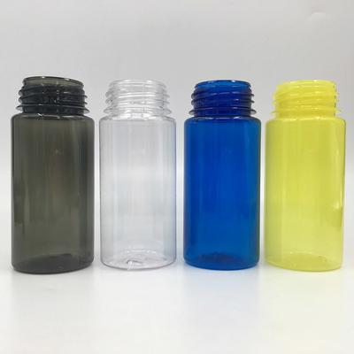 パーソナライズド 透明 丸型 PET E 液体ボトル 子供用 スクリップキャップ 30ml 容量