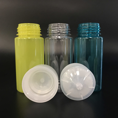 100ml 透明なPETプラスチックボトル E液体のためのメタルスクリューキャップ