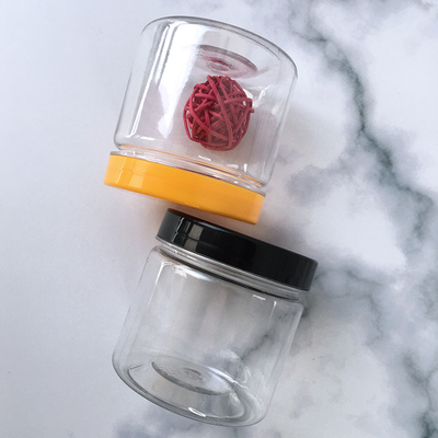 透明なプラスチック容器 プラスチック/アルミニウム蓋付きのボトル