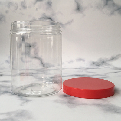 2oz 3oz 4oz 5oz 蓋付きの透明なプラスチック丸い瓶