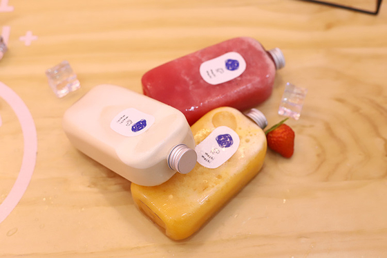 カスタマイズ可能なプラスチック製 120ml ミルクティーボトル