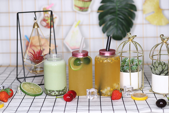 蓋付きの現代的な四角丸いプラスチック飲料容器