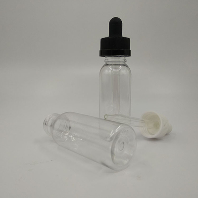 カスタマイズされたロゴ 液体のためのスムーズ透明プラスチックドロッパーボトル / プラスチックドロッパーボトル