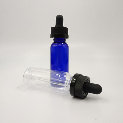 滑らかな表面とスクリューキャップを持つ10ml-120mlプラスチックドロッパーボトル