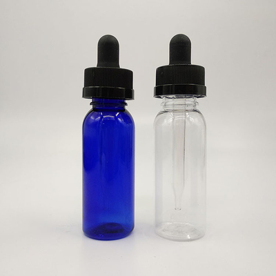 滑らかな表面とスクリューキャップを持つ10ml-120mlプラスチックドロッパーボトル