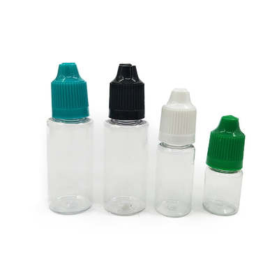 液体包装用のスムーズなスクリューキャップ付きのカスタマイズされたプラスチックドロッパーボトル