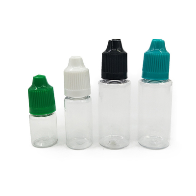 液体包装用のスムーズなスクリューキャップ付きのカスタマイズされたプラスチックドロッパーボトル
