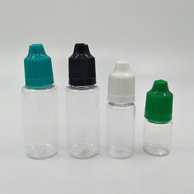 液体包装用のスムーズなスクリューキャップ付きのカスタマイズされたプラスチックドロッパーボトル