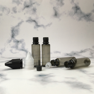 18mm ネックサイズの PET液体ドロッパーボトル / E 防水キャップ付き液体ボトル