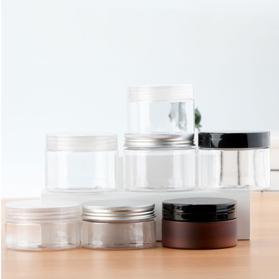 オーダーメイド ラベル 香辛料用のプラスチック容器 広いプラスチック容器 透明なプラスチック容器 蓋付き
