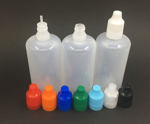 100ml 丸いPETE液体ボトル 螺旋蓋付き パーソナライズドロゴ印刷