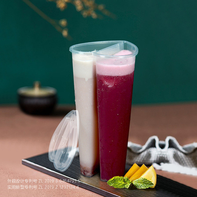 漏れ防止のプラスチック製のミルクティーボトル