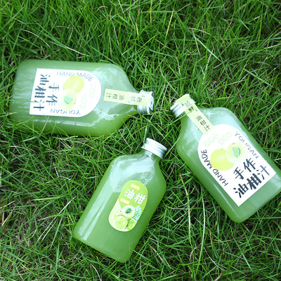 カスタマイズされた透明なプラスチック製 蓋付きのミルクティーボトル