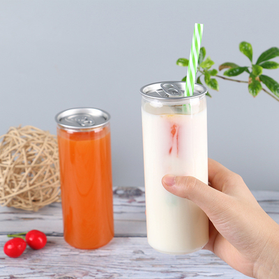 カスタマイズできる透明なプラスチック製の保温用ミルクティーボトル