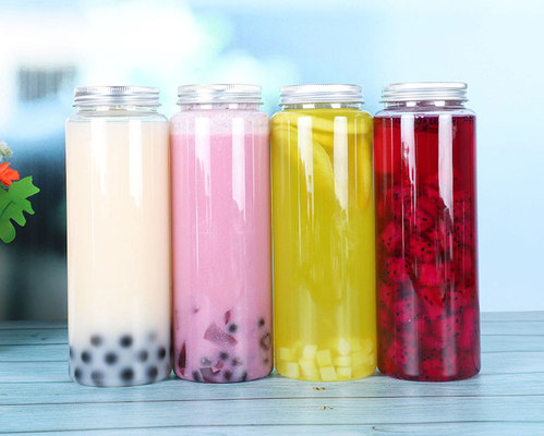 透明 500ml プラスチック泡茶瓶 蓋のハンドルとスクリュー
