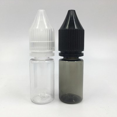 10mlのPETボトルで透明な子供用キャップで安全にE液体を保管する