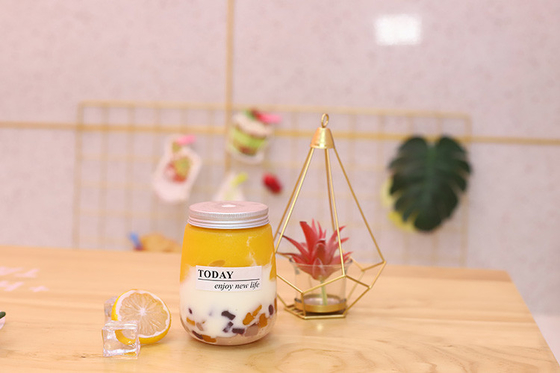 1000ml スクリューオン 蓋 バブル ティーグラス ボトル 牛乳茶