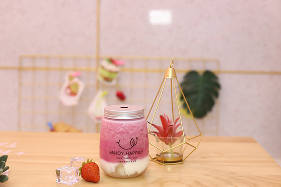 1000ml スクリューオン 蓋 バブル ティーグラス ボトル 牛乳茶