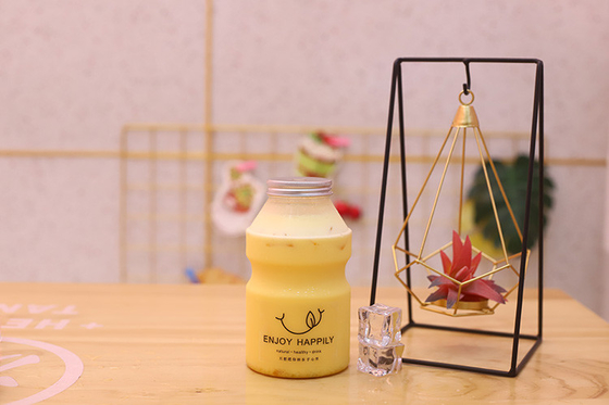 蓋に螺栓付きの中程度のミルクティーボトル