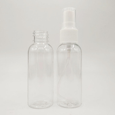 透明なPETプラスチックスプレーボトル 滑らかな表面容量 10ml 15ml 30ml 50ml 60m 70ml 100ml 200ml 500ml