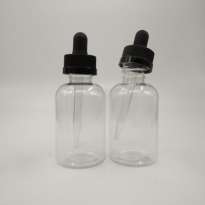 透明黒色 密封型スクリューキャップのためのプラスチックドロッパーボトルのカスタマイズ