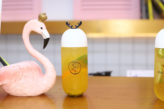 透明なプラスチック製のミルクティーボトル 容量120ml 250ml 350ml 500ml 1000ml