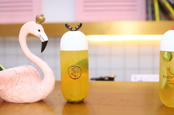 透明なプラスチック製のミルクティーボトル 容量120ml 250ml 350ml 500ml 1000ml