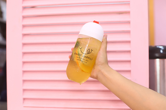 透明なプラスチック製のミルクティーボトル 容量120ml 250ml 350ml 500ml 1000ml