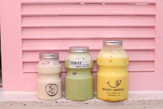 透明な泡茶缶 0.5kg 商用用用容量