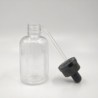 カスタマイズ プラスチックのドロッパーボトル 10ml 15ml 20ml 30ml 40ml 50ml 60ml 70ml 100ml 120ml スクリューキャップ 透明