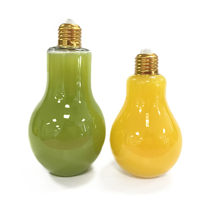 新デザイン プラスチックのボトル ジュースビジネス リサイクル可能なジュースボトル 灯泡状のジュースボトル